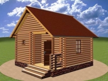 Загальна площа бані 24,0м2